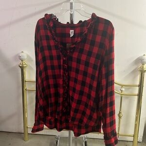 GAP checkered button down